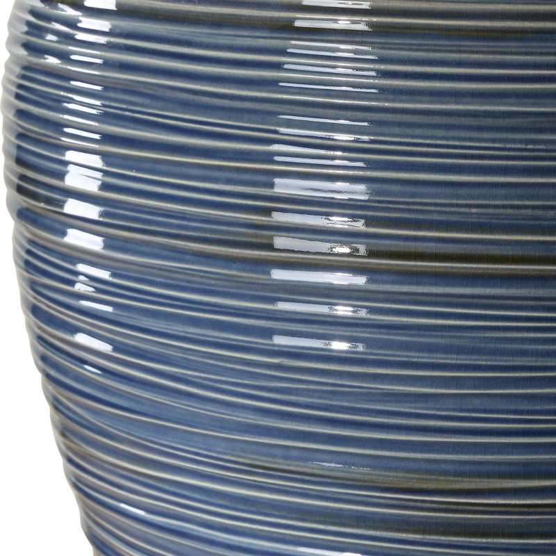 Avyonna Glossy Blue Table Lamp