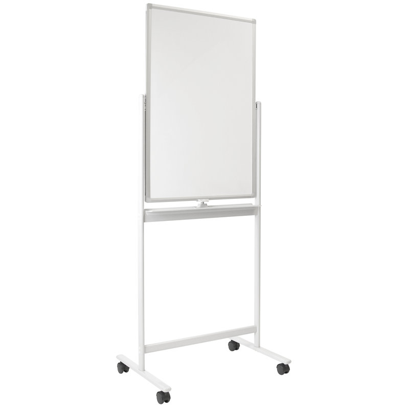 Mount-It! Mobile Dry Erase Magnetic Free-Standing Whiteboard with Locking Caster Wheels and Stand, 24" x 36"