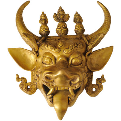 Masque mural Yamantaka (divinité bouddhiste tibétaine)