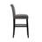 Full Back Bar Height Button Tufting Fabric Upholstered Bar Stools-642844954