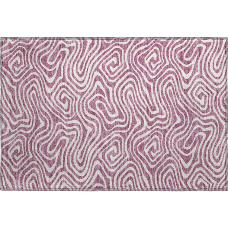 Premium Machine Washable Guada AMF1020 Swirls Rug