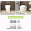 Smart Toilet with Quiet-Closed Heated Seat, Foot Kick/Off-seat/Blackout/Remote Flush, Bidet Elongated Toilet with Tankless, Gentle Night light, Remote Control