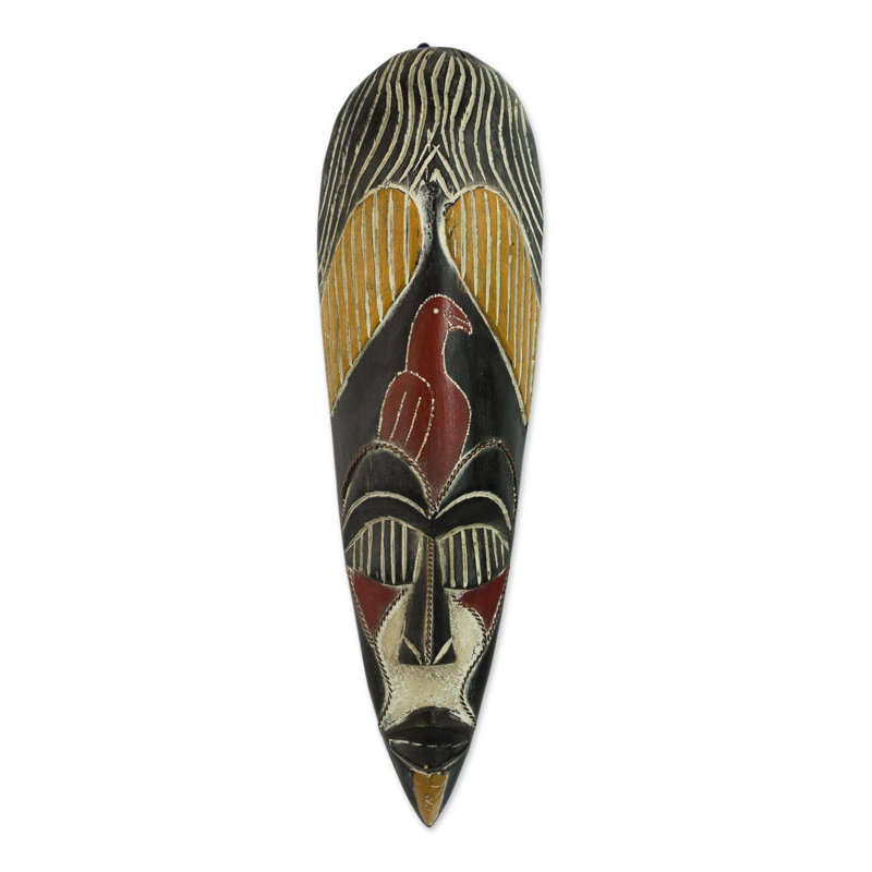Masque africain spirituel protecteur haoussa Youngquist