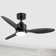 Kyptin 42" 3-blade Downrod Mount Ceiling Fan with LED Lights and Remote Control