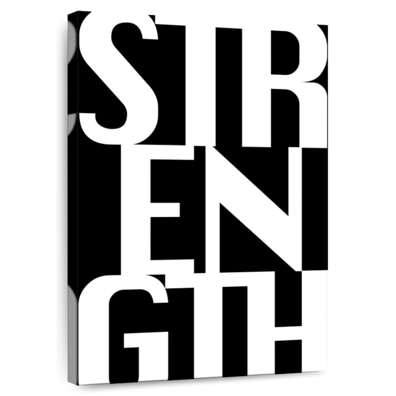 Sireci Strength Typography, 45" H x 30" W