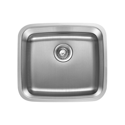 Évier de cuisine encastré en acier inoxydable de calibre 304 de calibre 304 en acier inoxydable Ernesto 20 po x 18 po