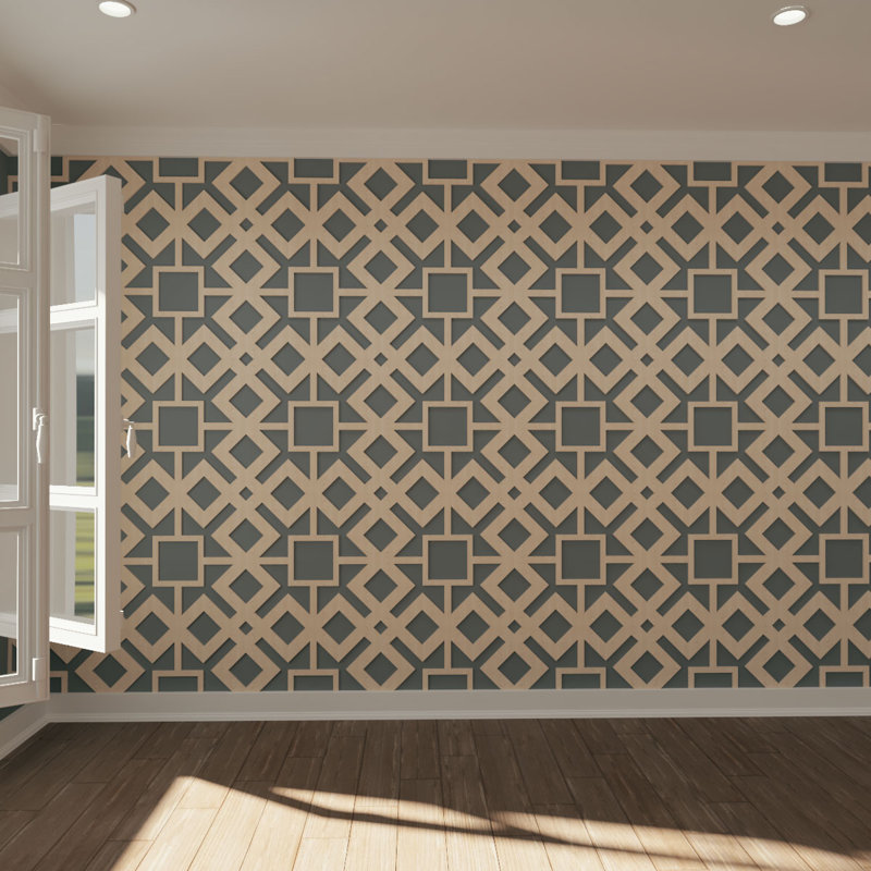 Panneau mural 3D 23,375 "x 23,375", Chêne