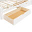 Grand lit plateforme avec lit gigogne simple TG et 2 tiroirs de rangement, lit classique avec tête de lit à broche-1337139609