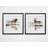" Rustic Misty Elk " 2 Piece Art Oil Print-27609958
