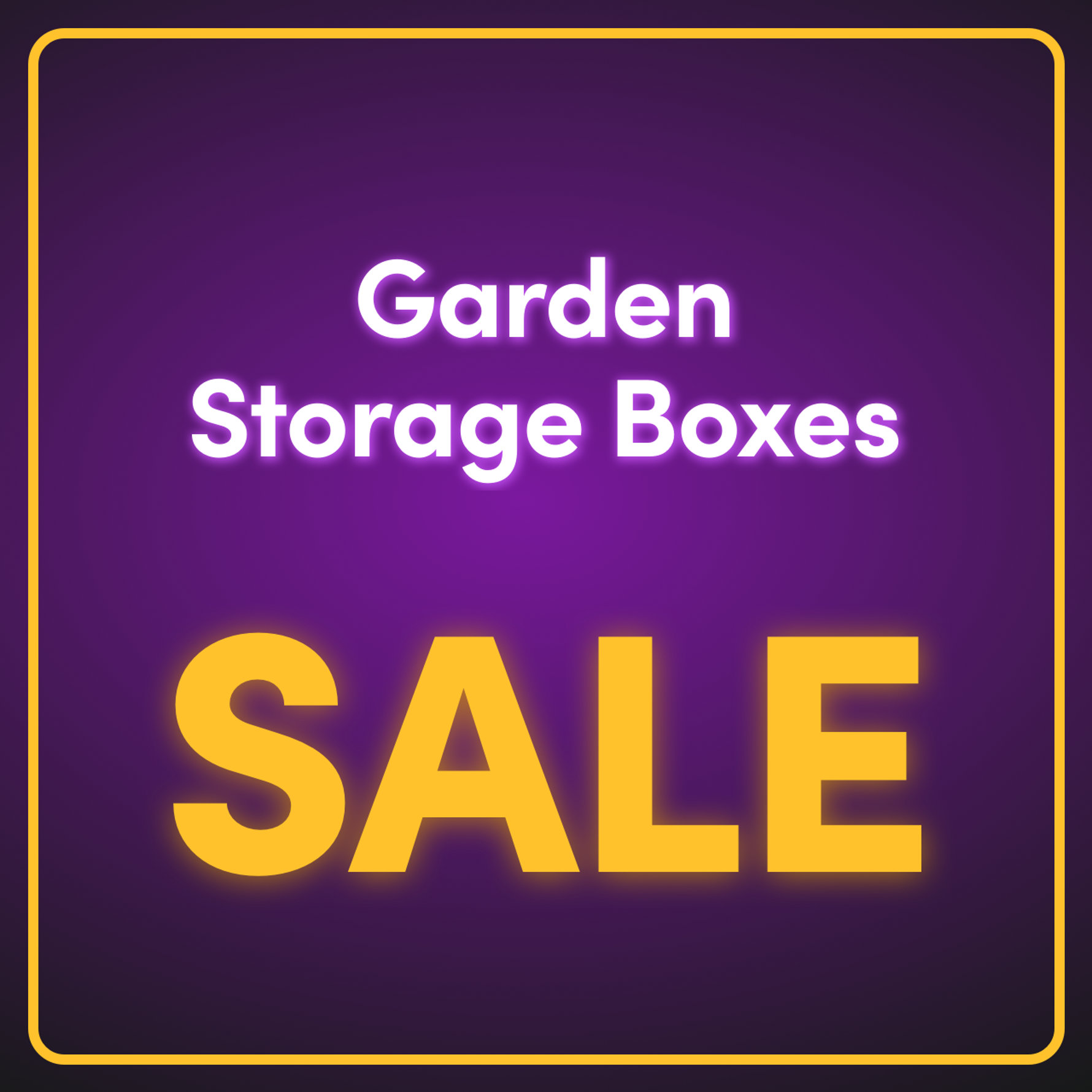 Garden Storage Boxes