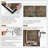 Extra Large Wall Art Fabric Print - Warm Taupe Abstract Artwork Decor for Living Room or Bedroom - "Frame Assembly Required (Unfinished Frame)"-113969312