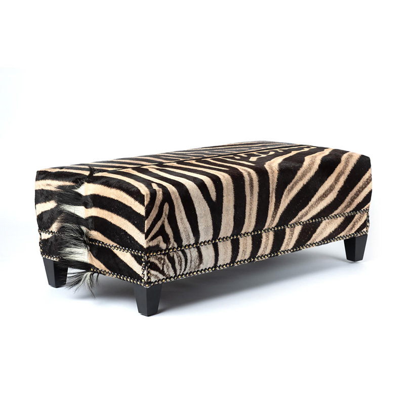 44" Genuine Hide Ottoman