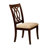 Contemporary Style 5pc Dining Set Brown Cherry Solid wood Round Pedestal Table 4x Side Chairs Dining Room Furniture