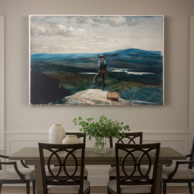 Vue depuis la montagne (ou le guide) - Winslow Homer - Toile tendue avec châssis - c. 1890