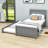 Twin Size Platform Bed with Trundle-541587308