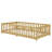 Twin Size  Low-To-The-Ground Twin-Size Floor Bed With Fence, No Door-1661838981