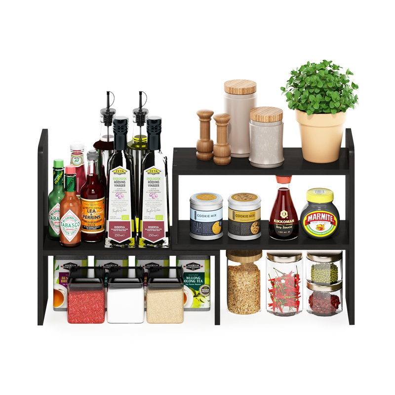 Osoria Montale Desk Top Organizer Bookshelf, Dark Espresso