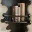 Retro Black Solid Wood Accent Cabinet