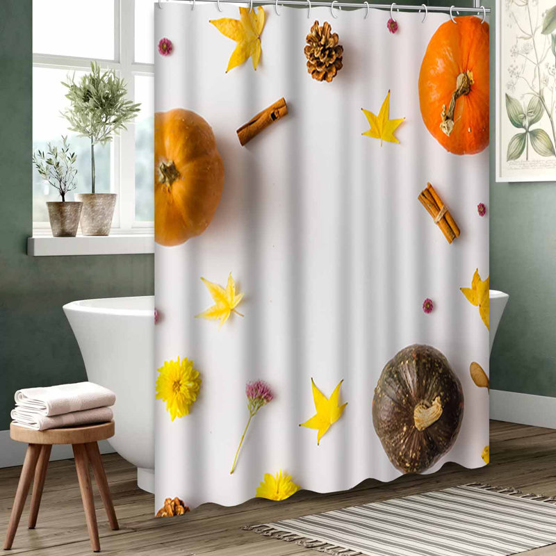 Rideau de douche imperméable doré, rideaux de douche pour la salle de bain avec 12 crochets, 72" L x 72" W