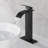Single Handle Single Hole Waterfall Bathroom Sink Faucet with Deck Plate and Pop-Up Drain Assembly-113673020