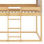 Lit simple superposé en bois avec tente-1919963880