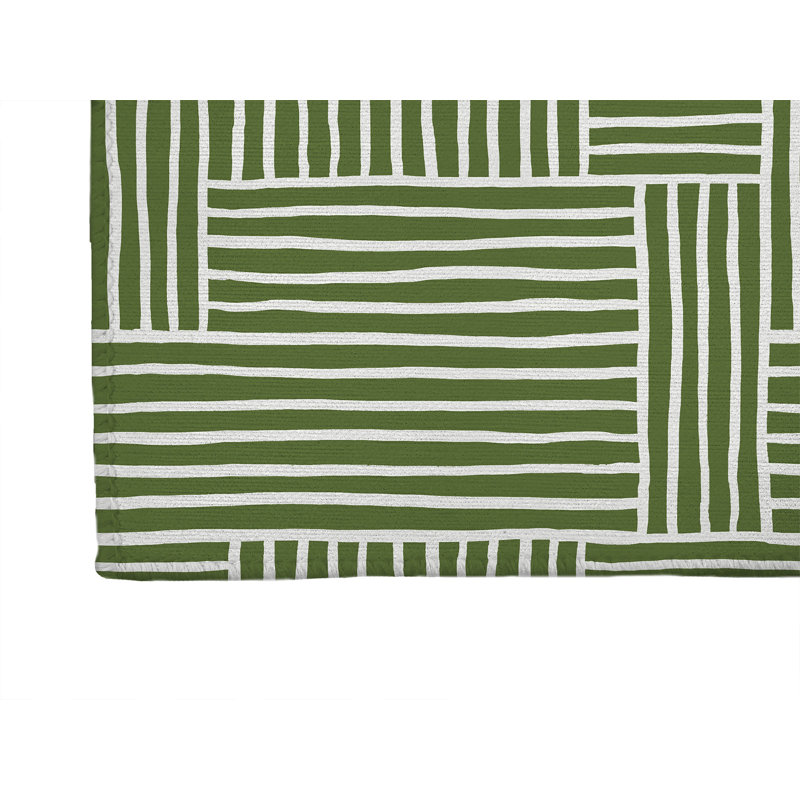 Tapis de bureau léger Grid Puz, L 72 po x P 48 po, Vert olive