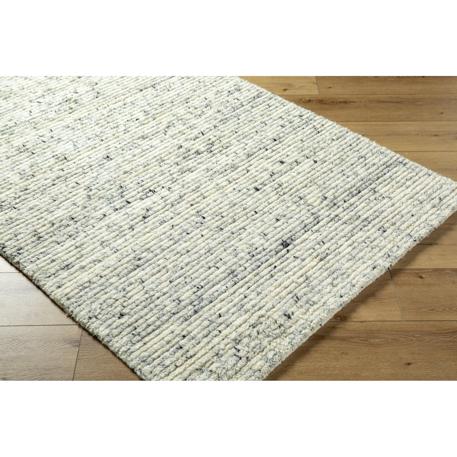 Morell Hand-Loomed Ash Wool Rug, Rectangle 12' x 15'