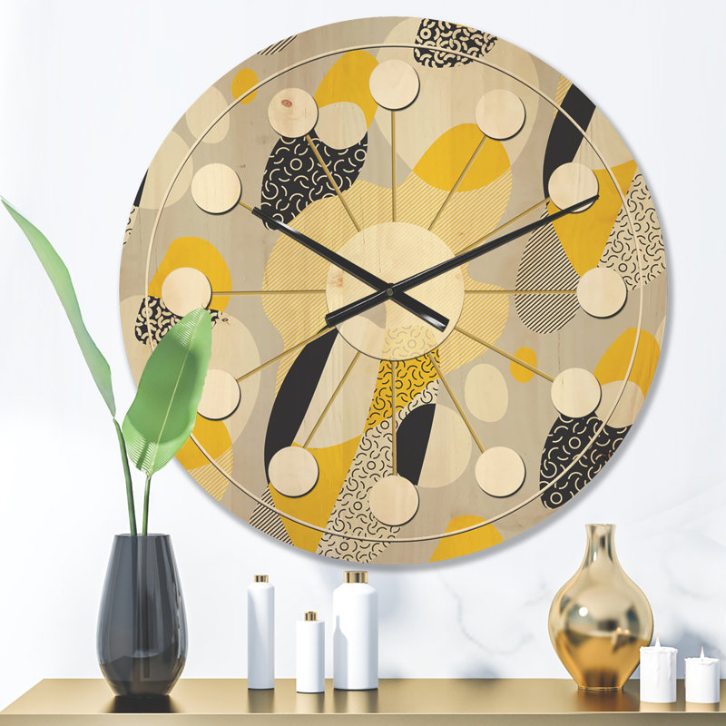 Solid Wood Wall Clock, Medium