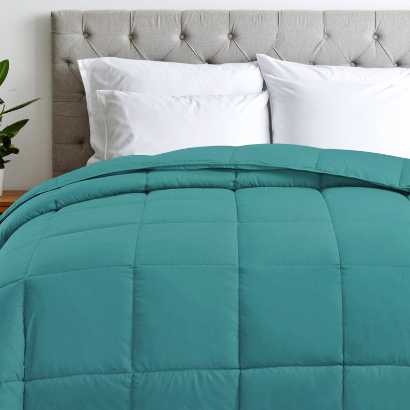 Insert de couette en duvet synthétique réversible Nile Mills Classic, Édredon simple TG, Turquoise