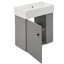 Meuble-lavabo flottant 21,6 po avec lavabo en céramique