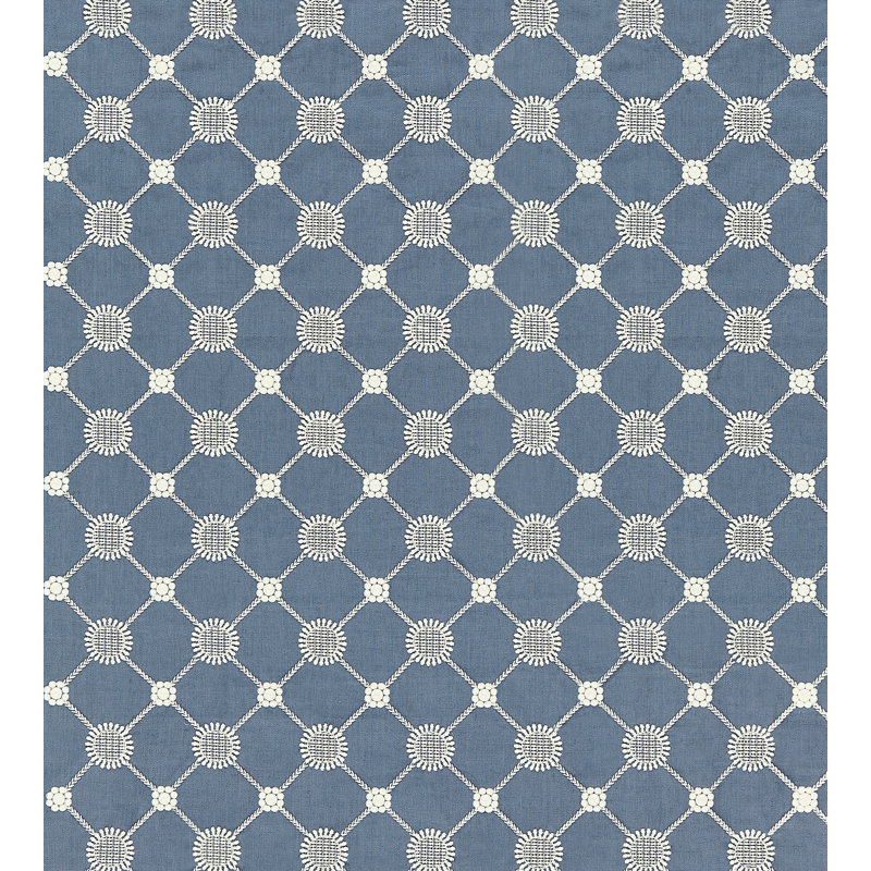 Norden Gustavian Diamond Fabric, Copenhagen Blue