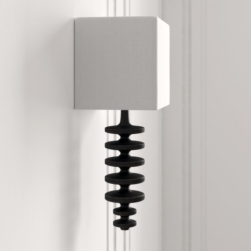 Fishbone Sconce, Ebony