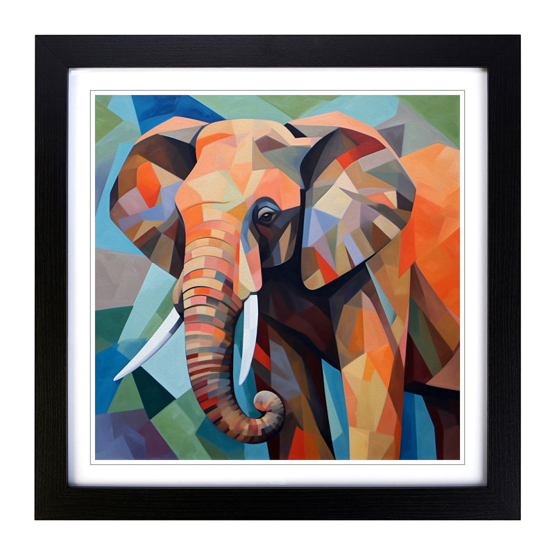 Single Picture Frame Print on Wood, Black