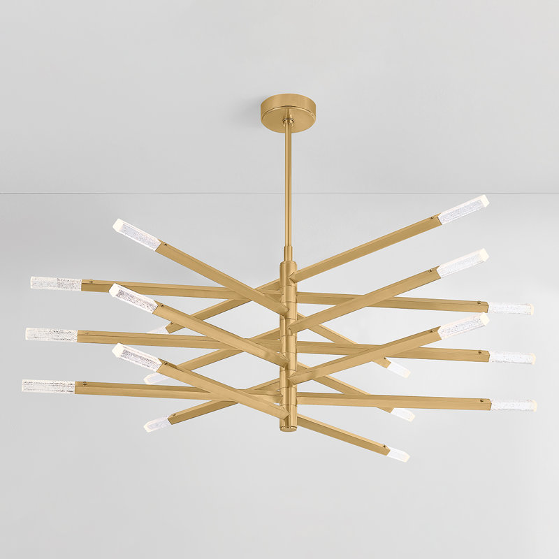 Strasbourg Chandelier in Vintage Brass