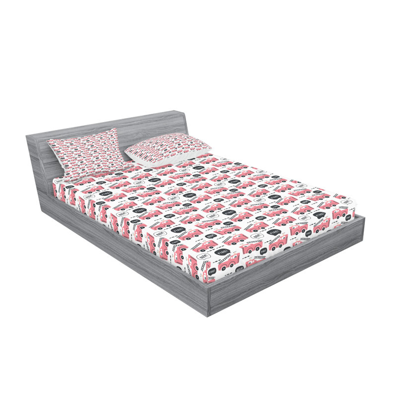 Drap-housse et coussins décoratifs Ambesonne Vintage, Ensemble de draps pour très grand lit californien