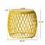 Table d'appoint en fer jaune mat, ornement, 20,03 po x 20,03 po x 17,45 po, poids maximal de 20 lb, élément renforcé, capacité de croissance accrue-1457300756