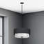 Double abat-jour tambour 3 lumières