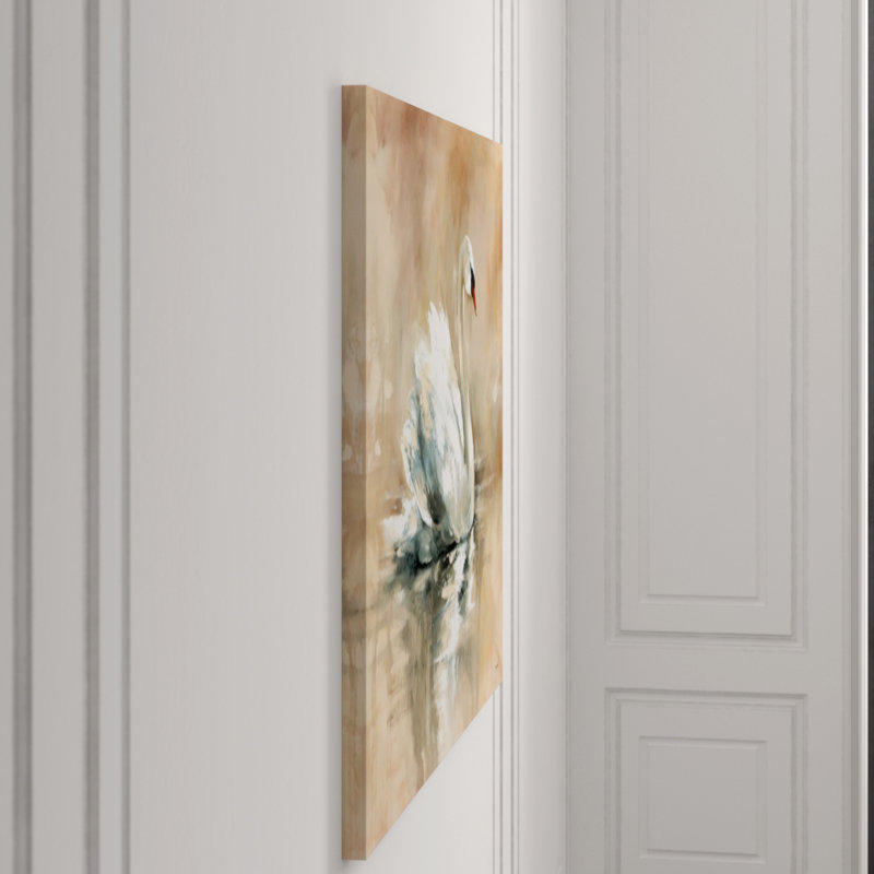 Swan Lake Print by Chelsea Art Studio, Knife Gel, 40" H x 49" W x 1.5" D