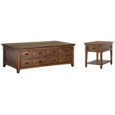 Fontenot Lift Top Storage Cocktail Table With End Table