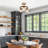  3-Light Glass Globe Semi Flush Mount