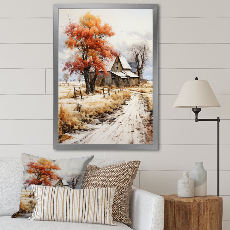 Veiko Farmhouse Seasons II, Argent, H 40 po x l 30 po x P 1,5 po