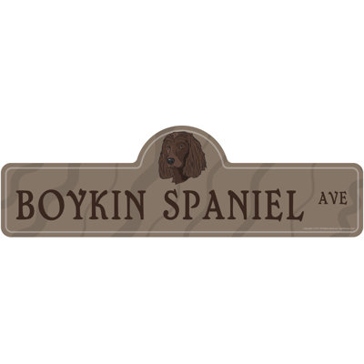 Boykin Spaniel Street Sign Dog Lover Funny Home Decor