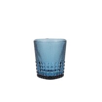 Classic Touch 10.92 Oz Water Glasses with Colored Reflection Base