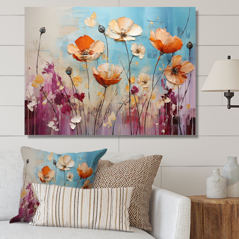 «Meadow Whispers Collage II», reproduction sur toile, H 12 po x l 20 po x P 1 po, Toile tendue