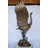 Crane standing on a stone bronze statue -  Size: 28"L x 32"W x 49"H.