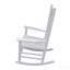 Chaise berçante en bois blanc-372086928