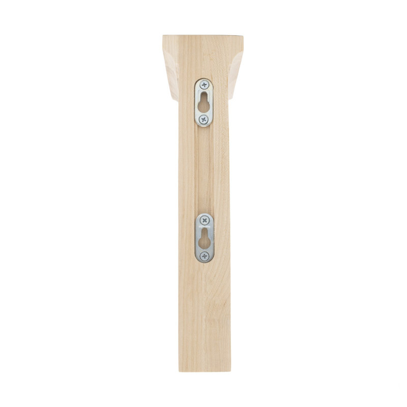 12" x 3" x 8" Unfinished Alder Traditional Wood Corbel
