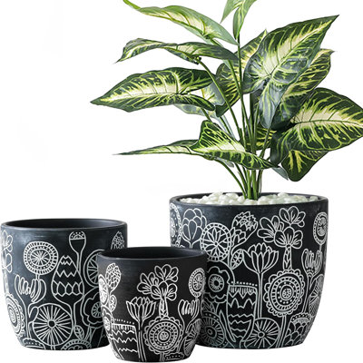 Ceramic Flower Pots Set