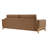 Russo Alejandro 93.7'' Upholstered Sofa & Ottoman Set With Solid Wood Legs
