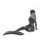 Grande statue de sirène en aluminium décorative océan NIFao 64 po x 32 po x H 34 po